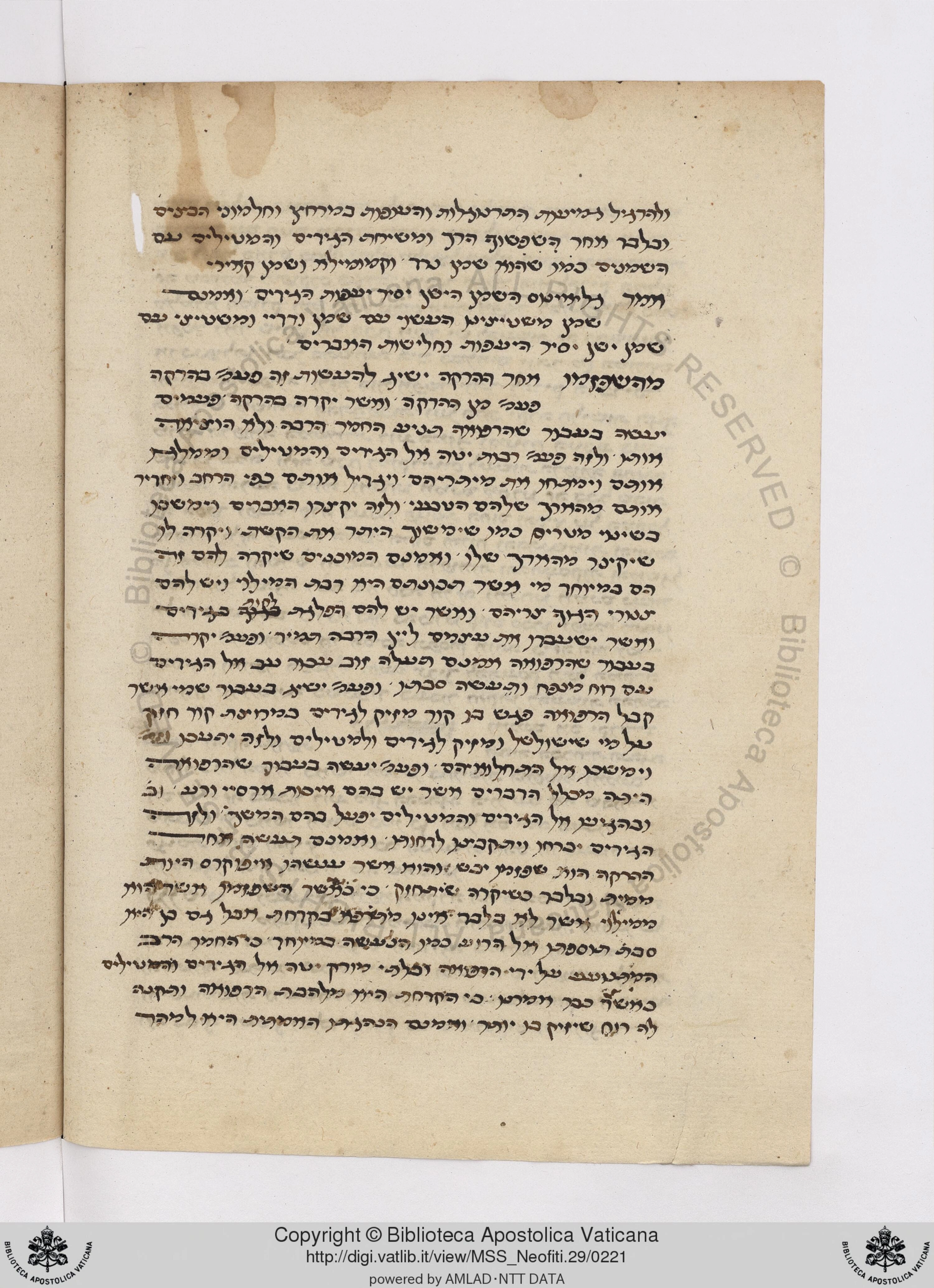 Image of item, e.g. a manuscript page