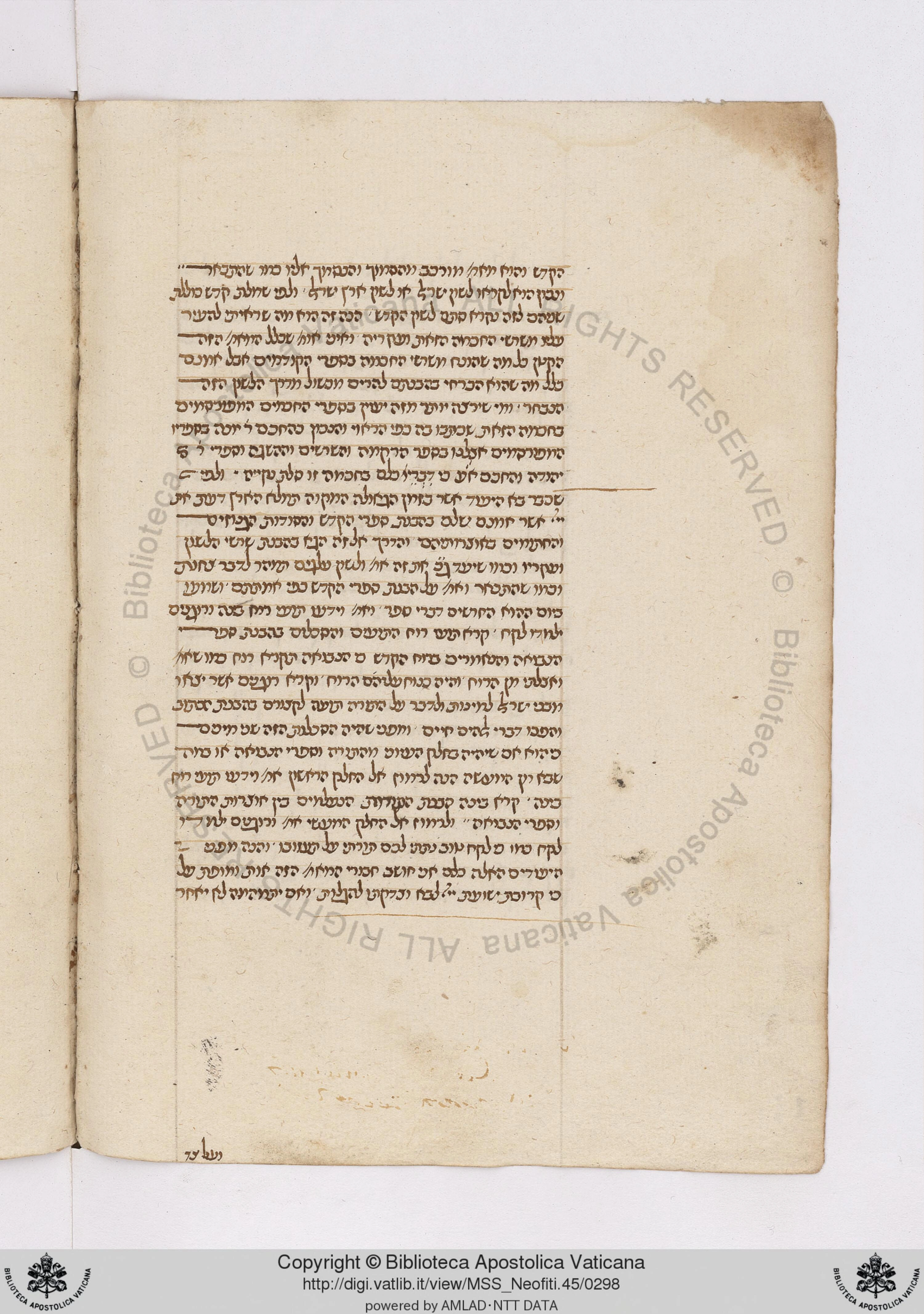 Image of item, e.g. a manuscript page