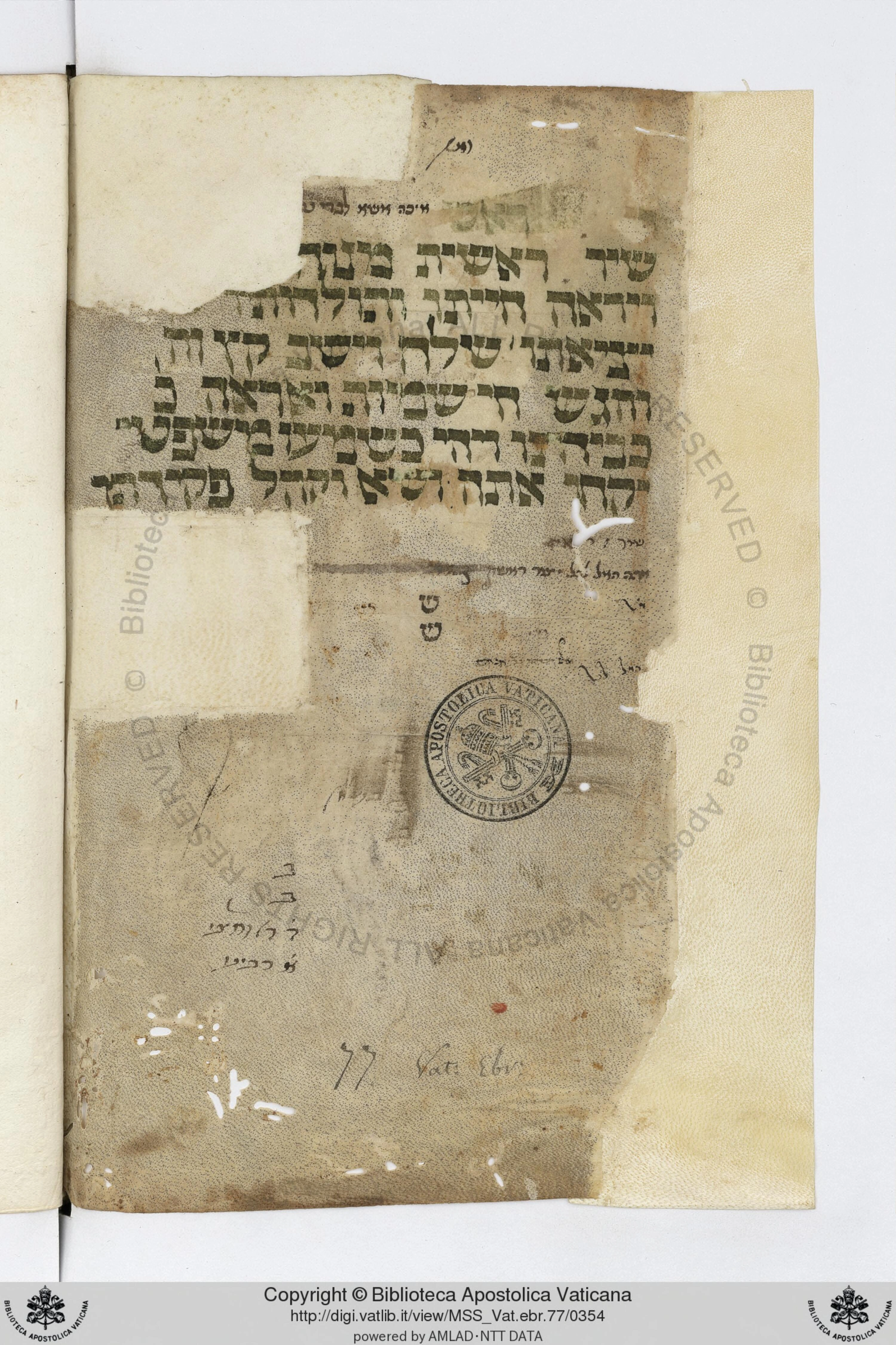Image of item, e.g. a manuscript page