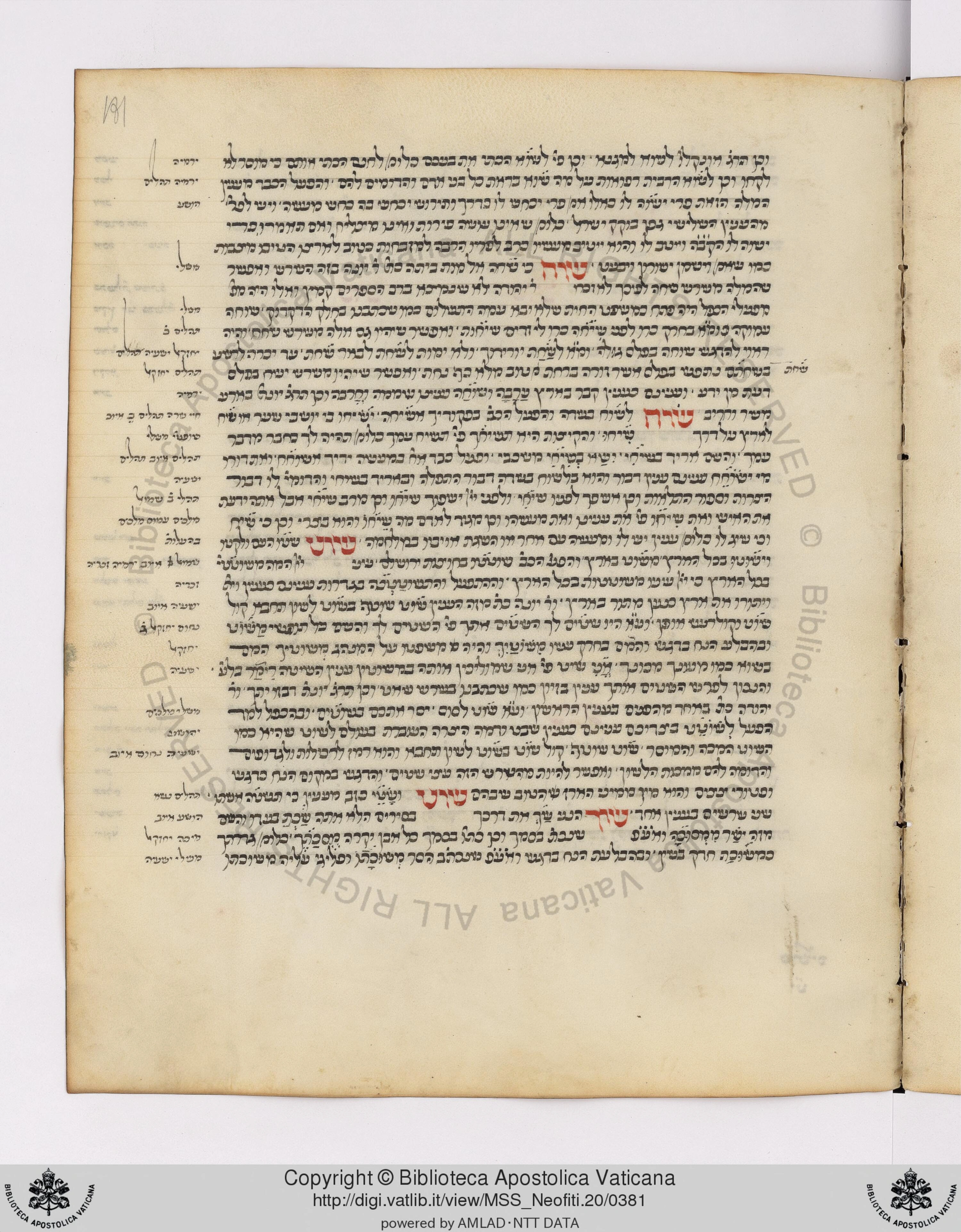 Image of item, e.g. a manuscript page