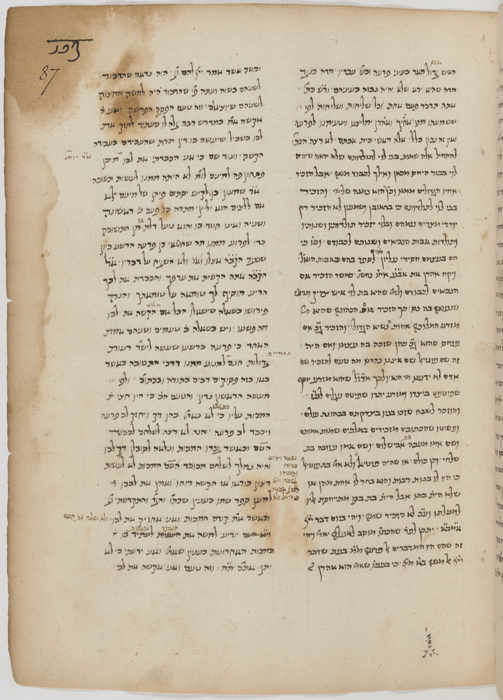 Image of item, e.g. a manuscript page
