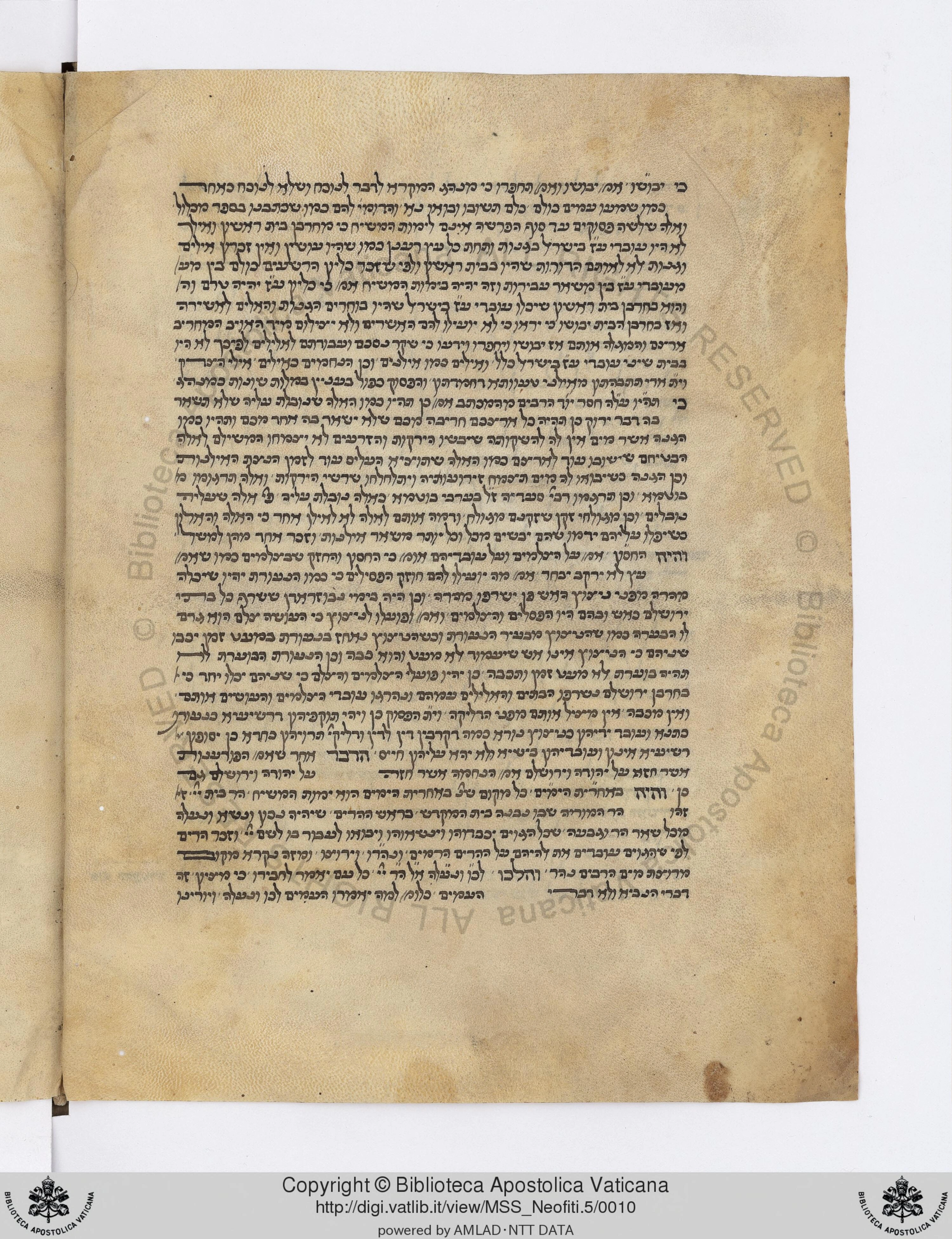 Image of item, e.g. a manuscript page