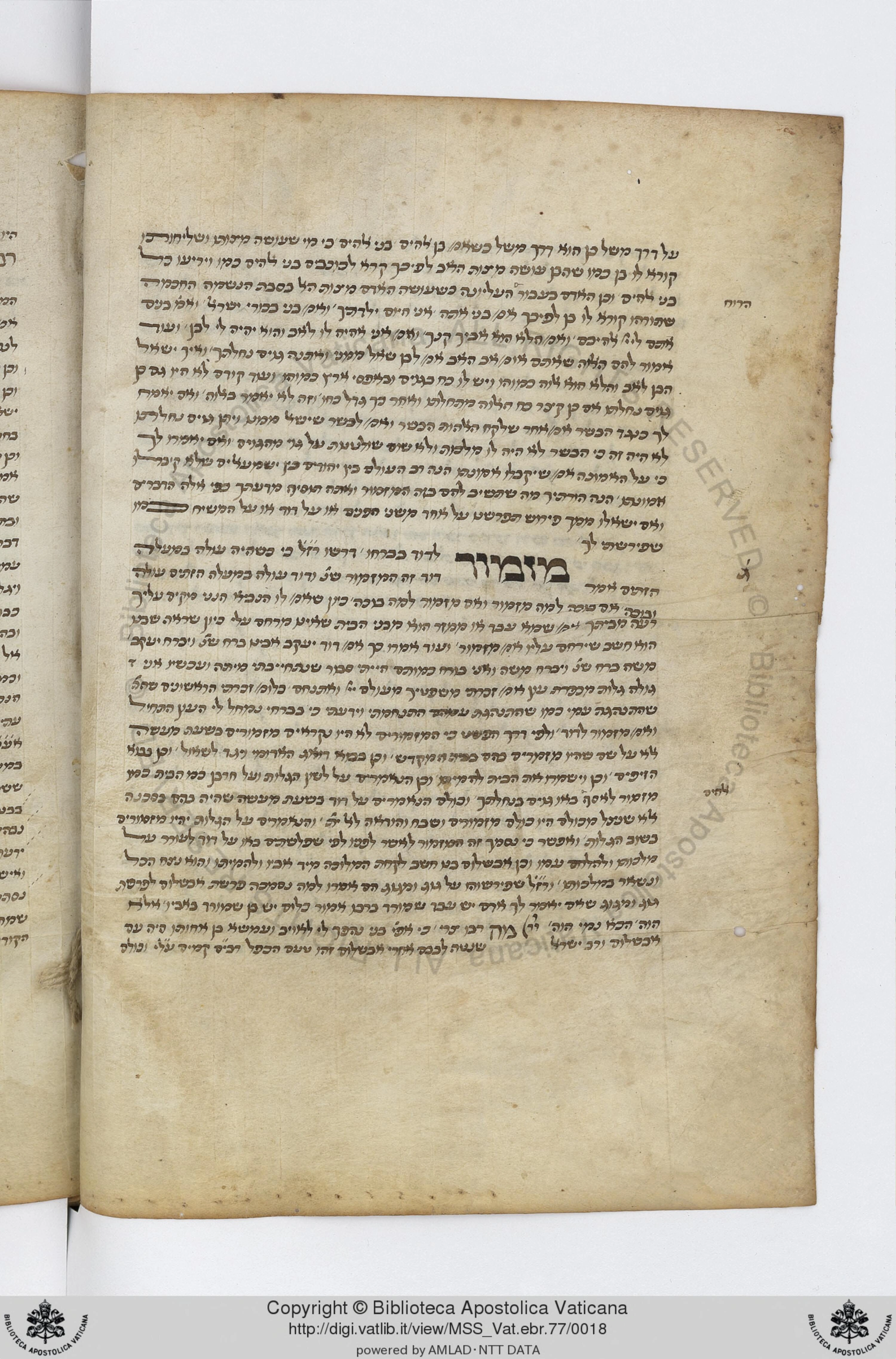 Image of item, e.g. a manuscript page
