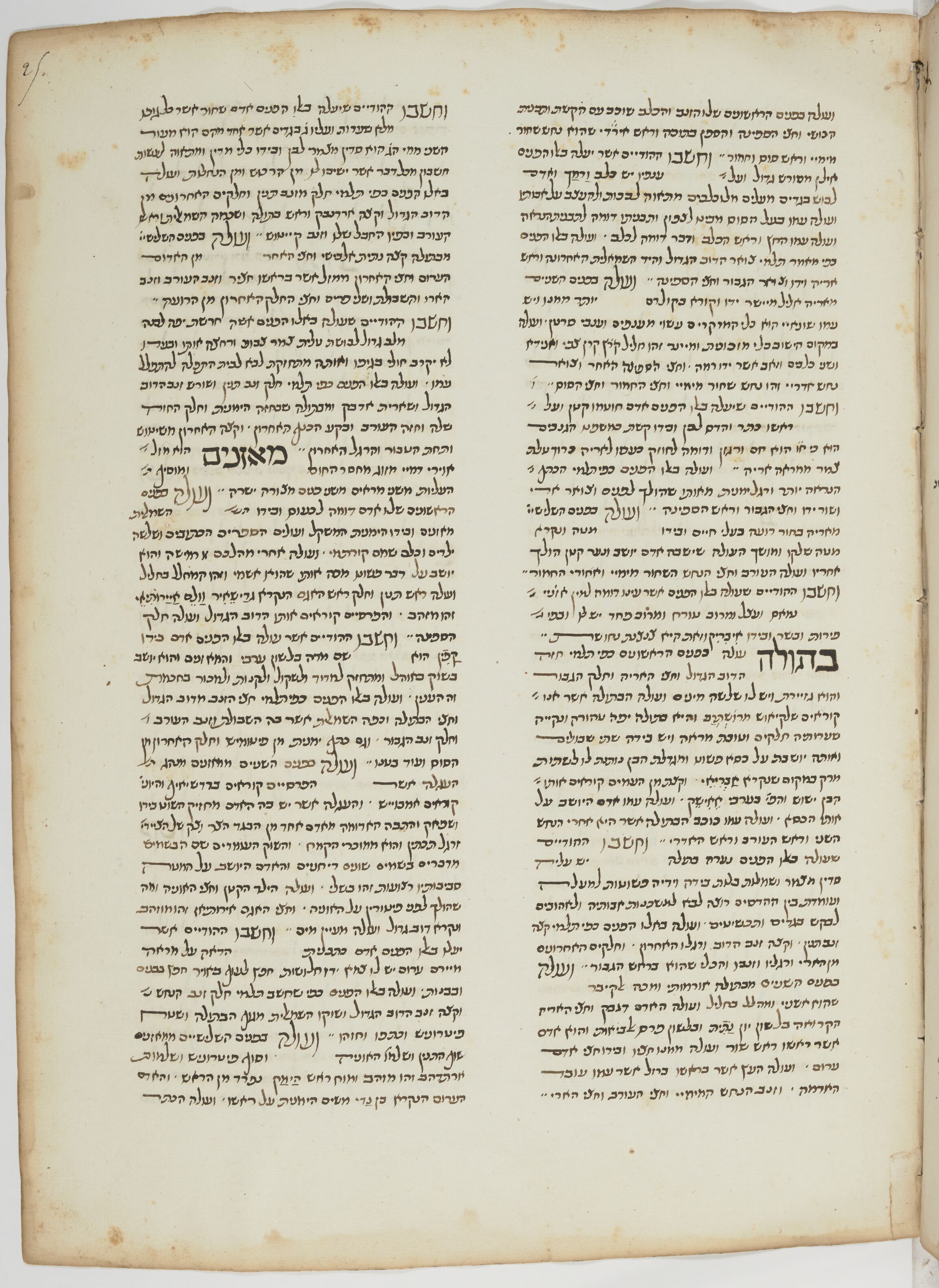 Image of item, e.g. a manuscript page