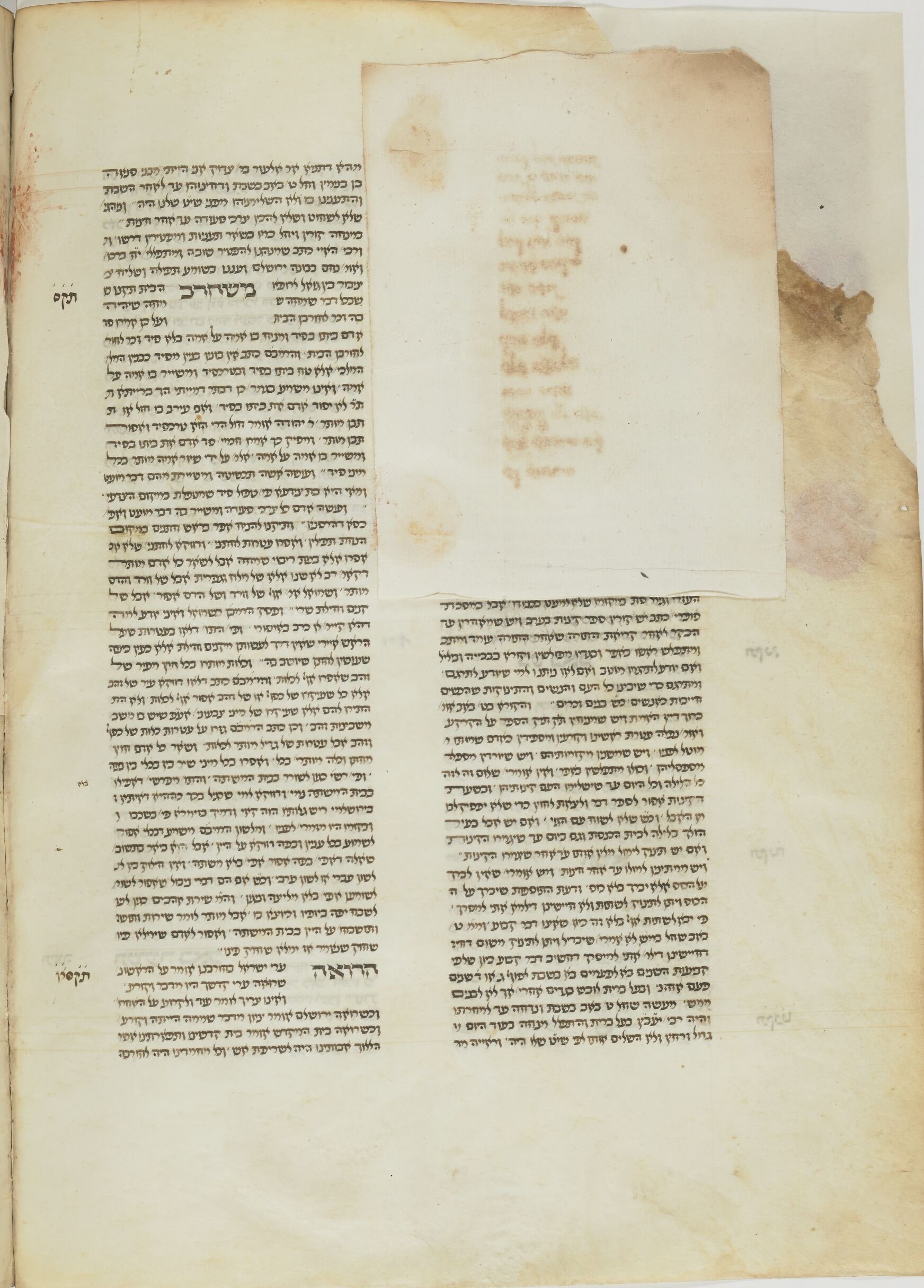 Image of item, e.g. a manuscript page