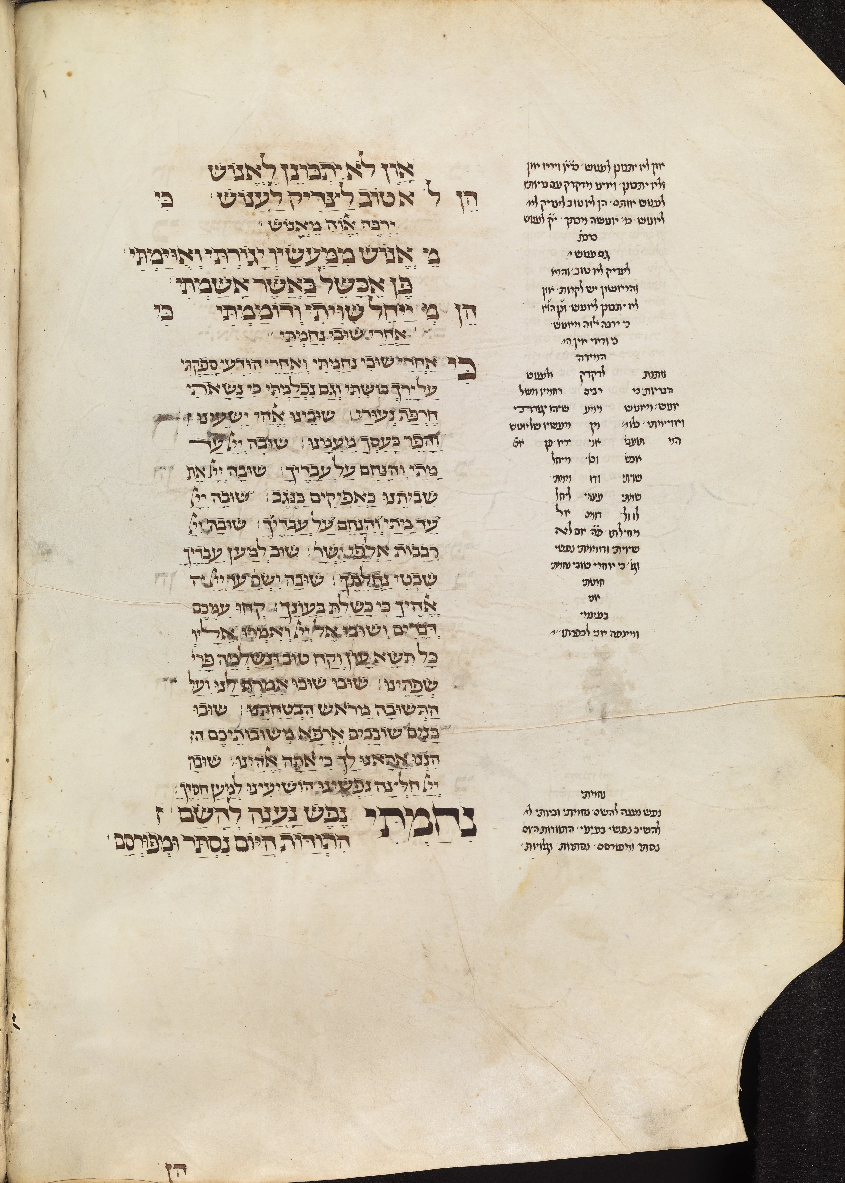 Image of item, e.g. a manuscript page