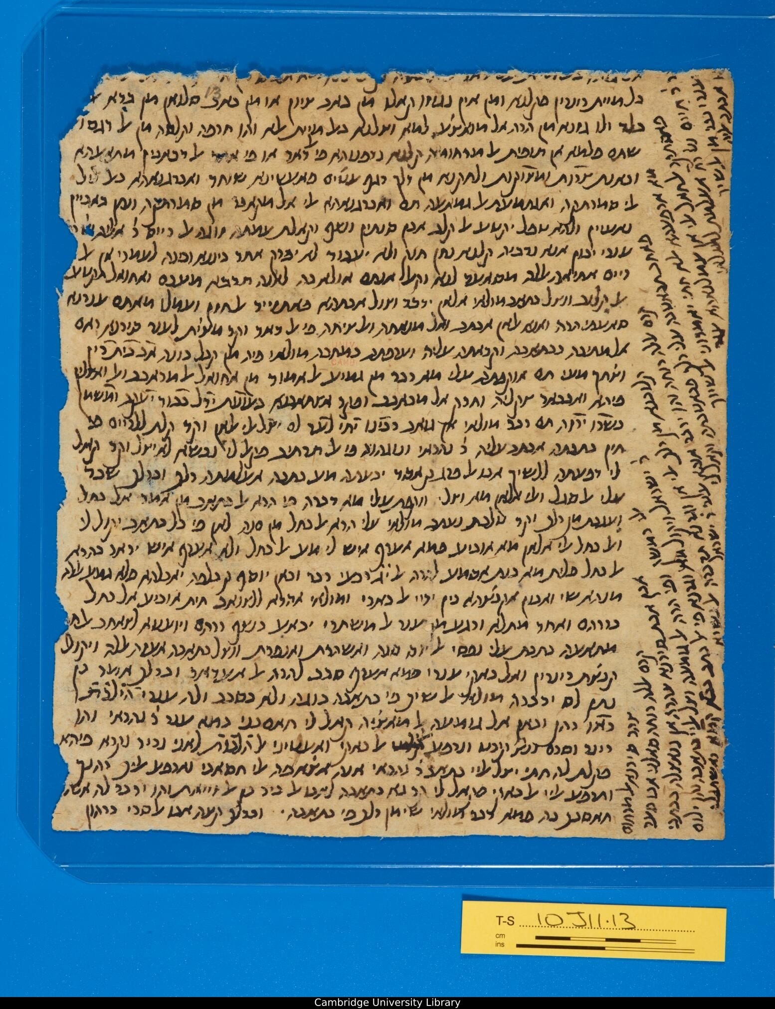 Image of item, e.g. a manuscript page