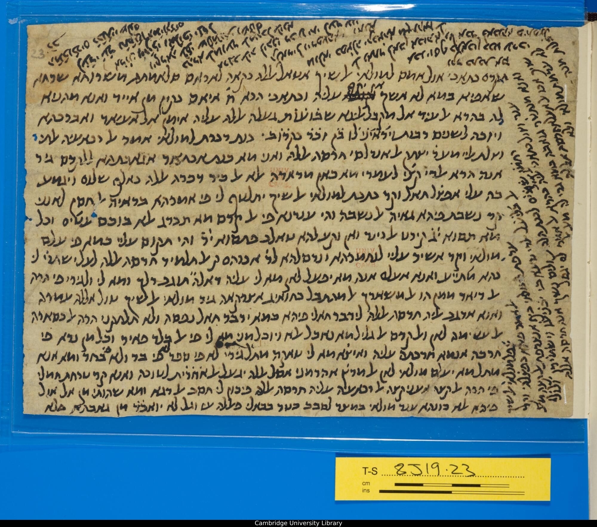 Image of item, e.g. a manuscript page