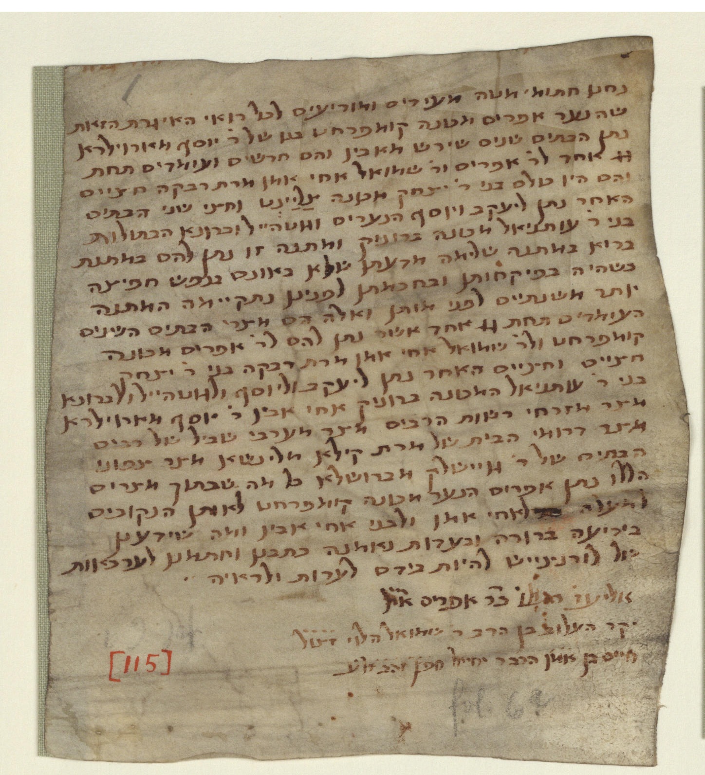 Image of item, e.g. a manuscript page
