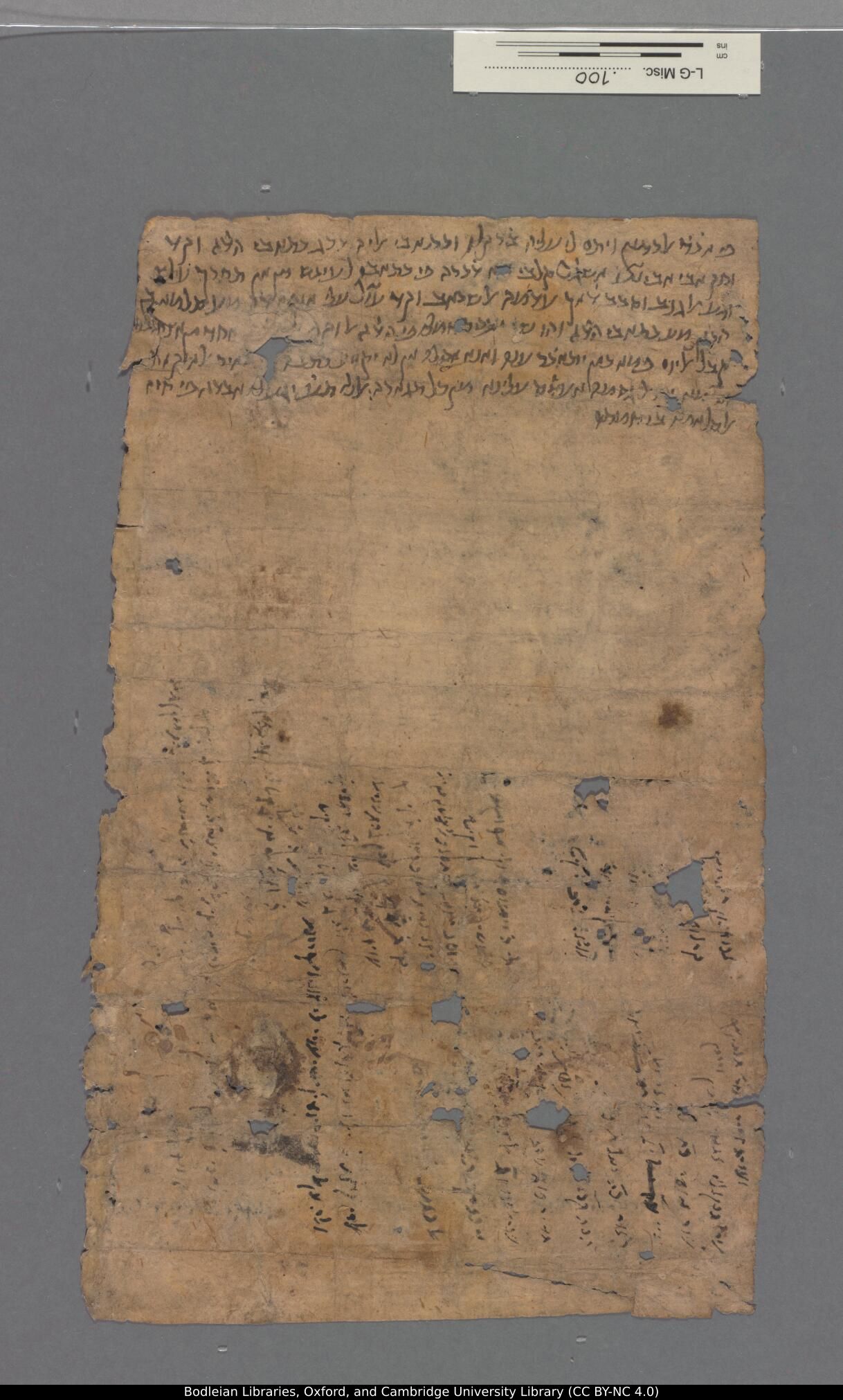 Image of item, e.g. a manuscript page
