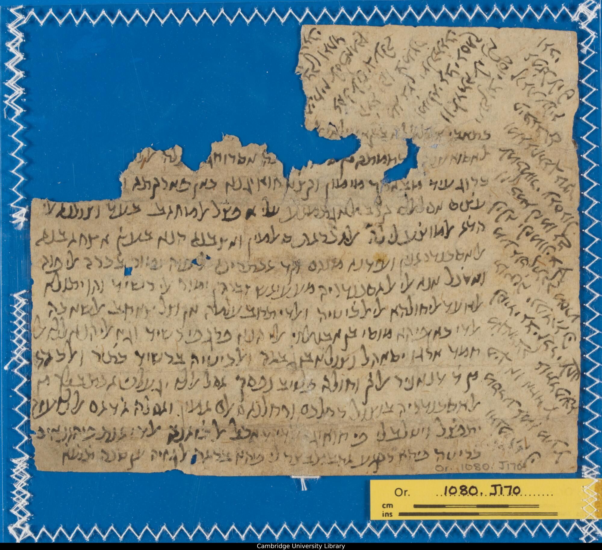 Image of item, e.g. a manuscript page