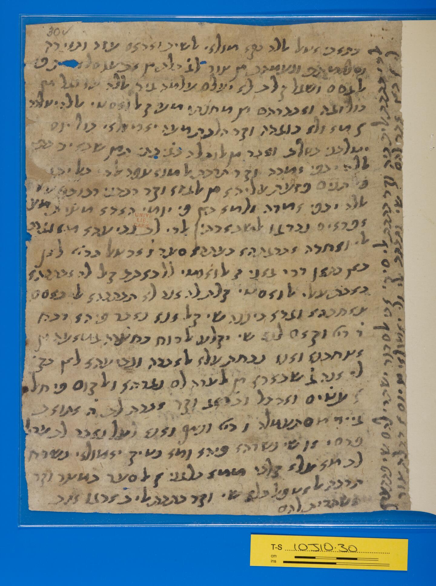 Image of item, e.g. a manuscript page