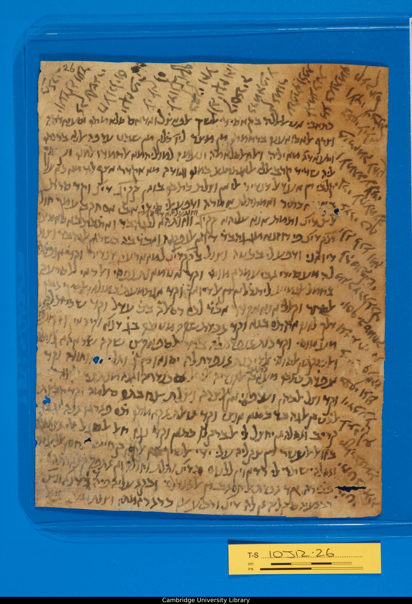 Image of item, e.g. a manuscript page