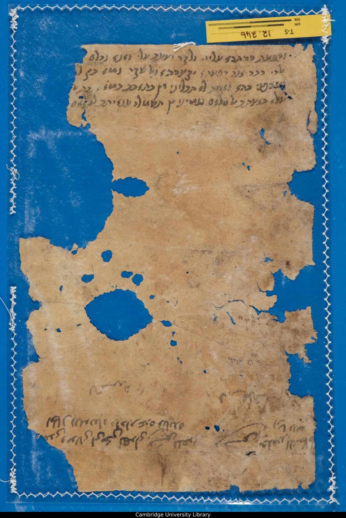 Image of item, e.g. a manuscript page