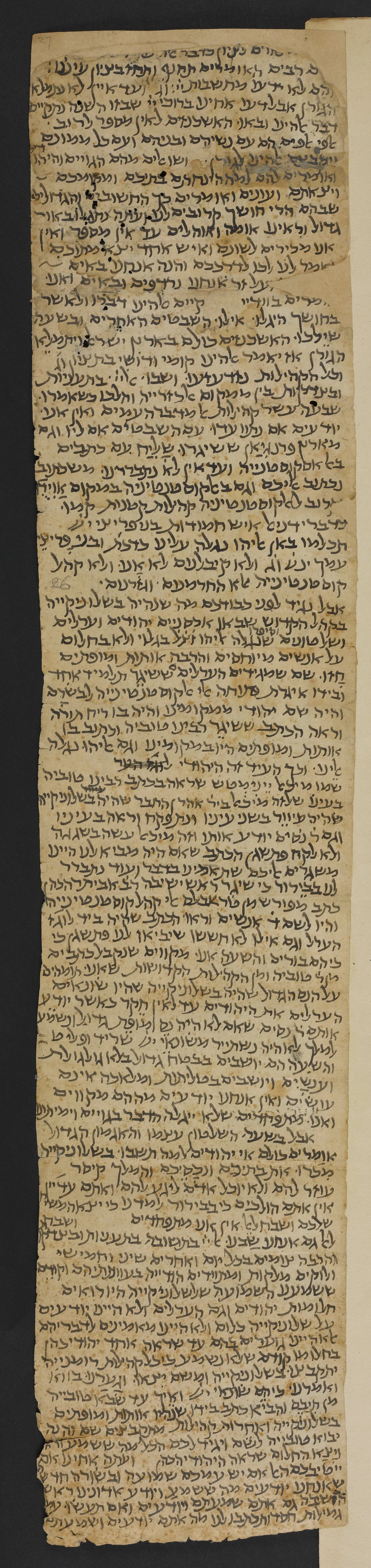 Image of item, e.g. a manuscript page