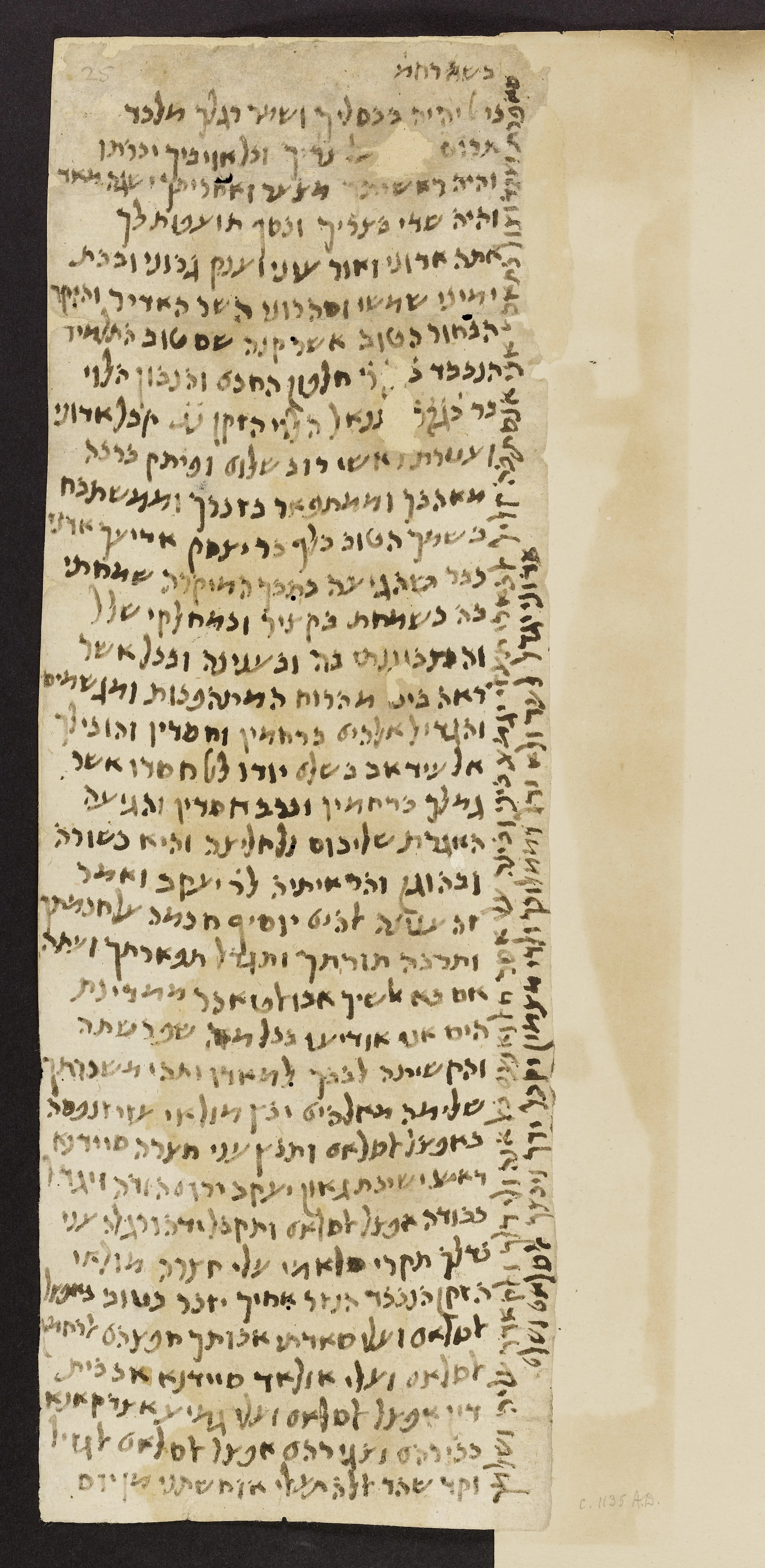 Image of item, e.g. a manuscript page
