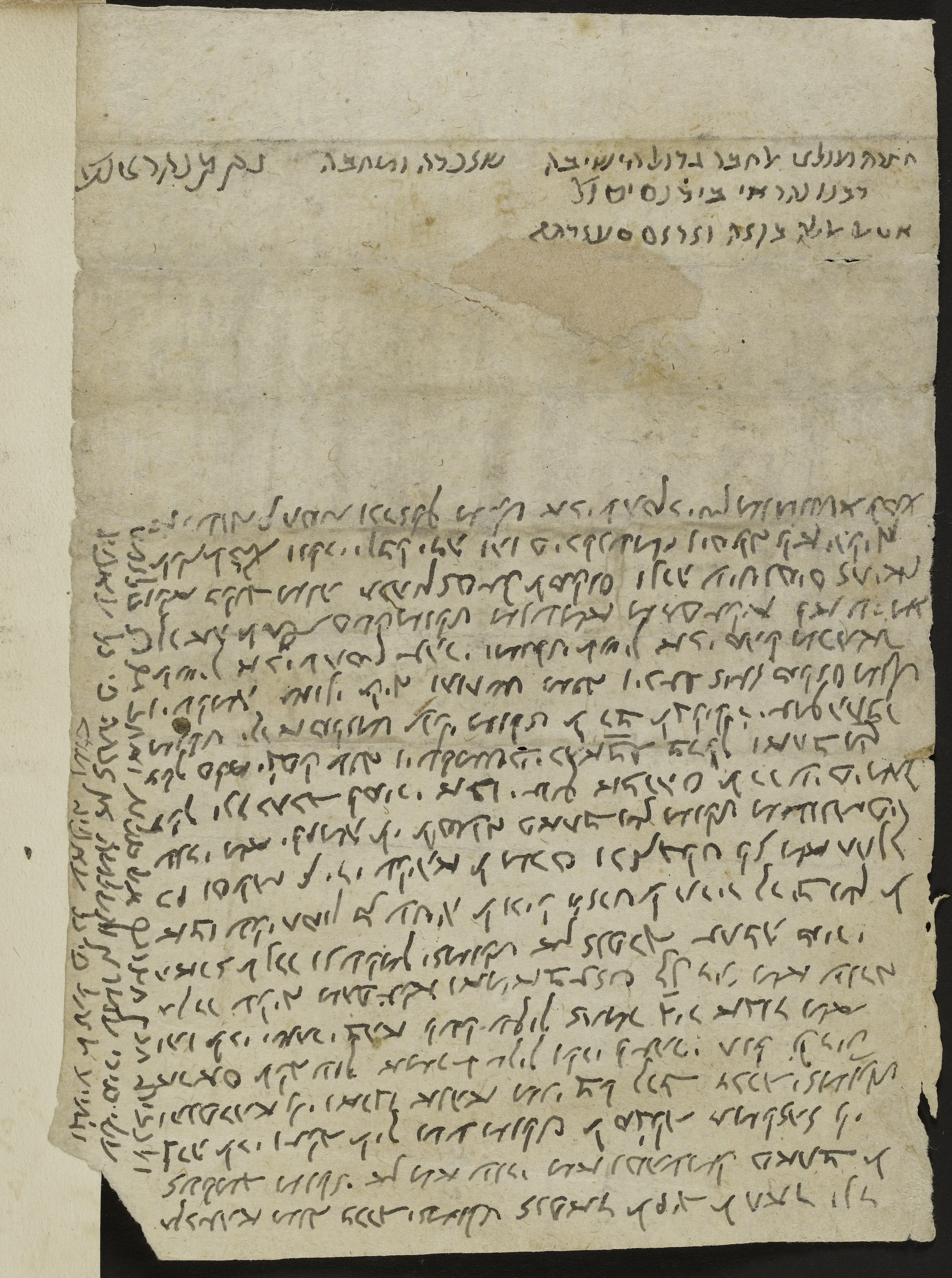 Image of item, e.g. a manuscript page