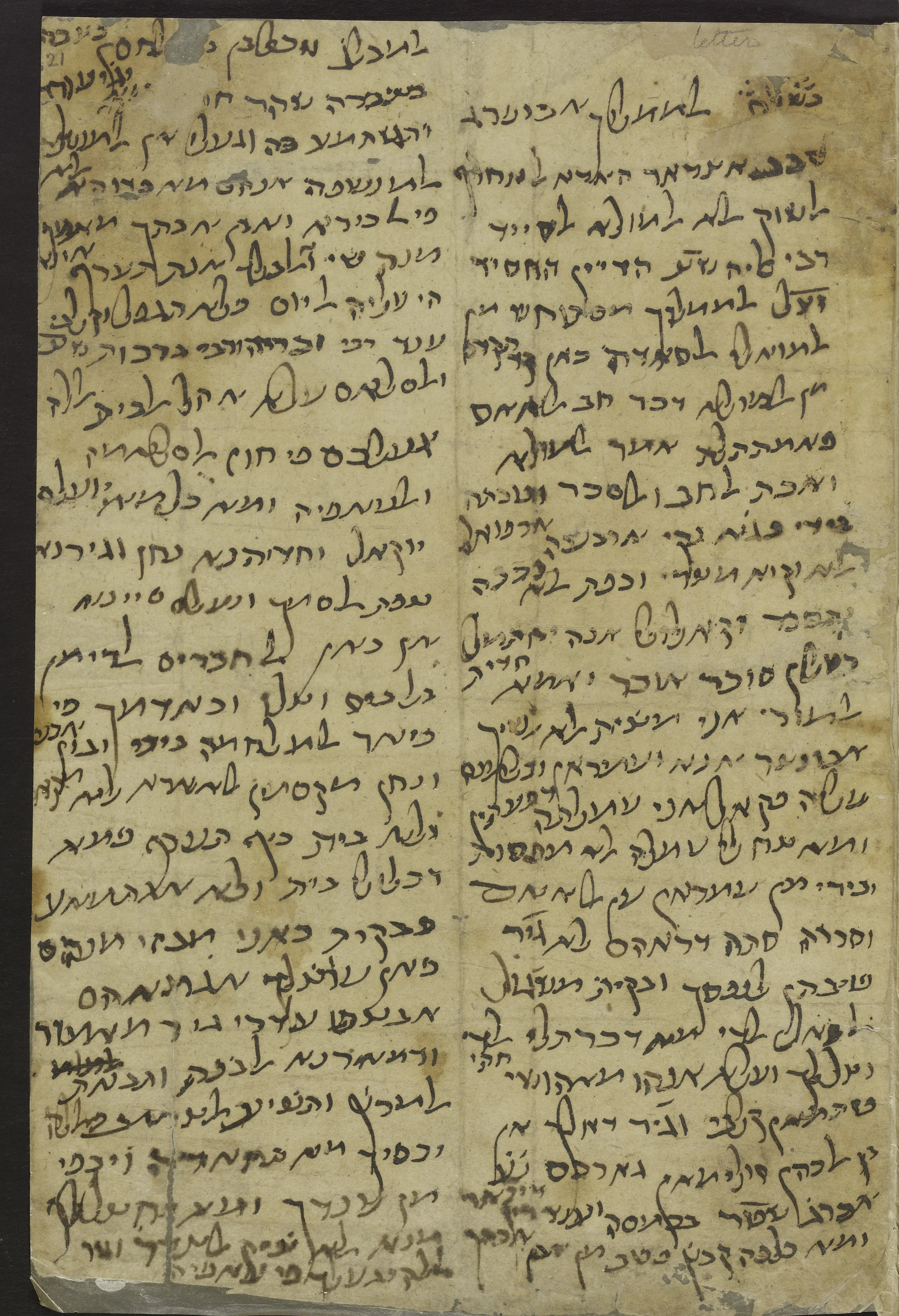Image of item, e.g. a manuscript page