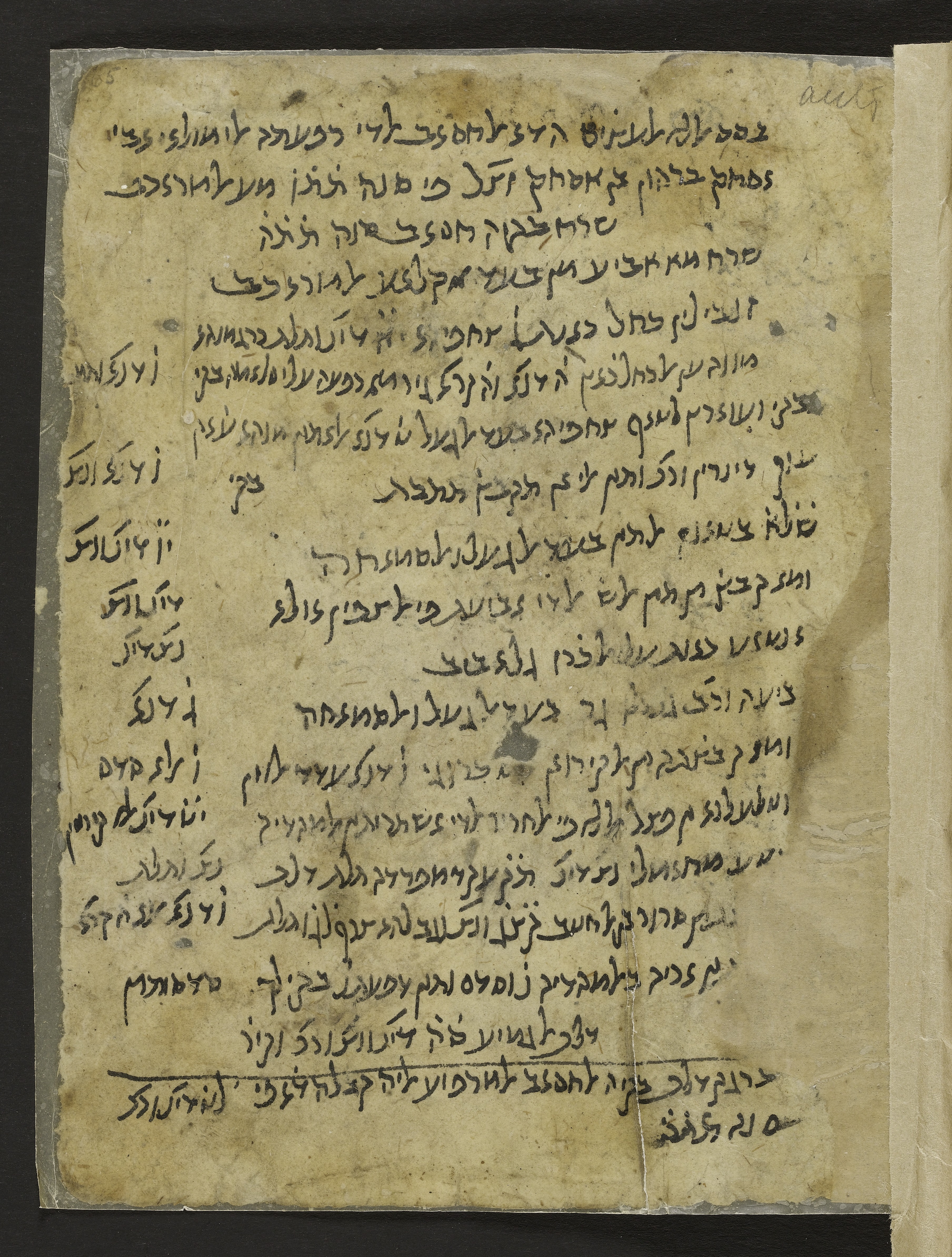 Image of item, e.g. a manuscript page