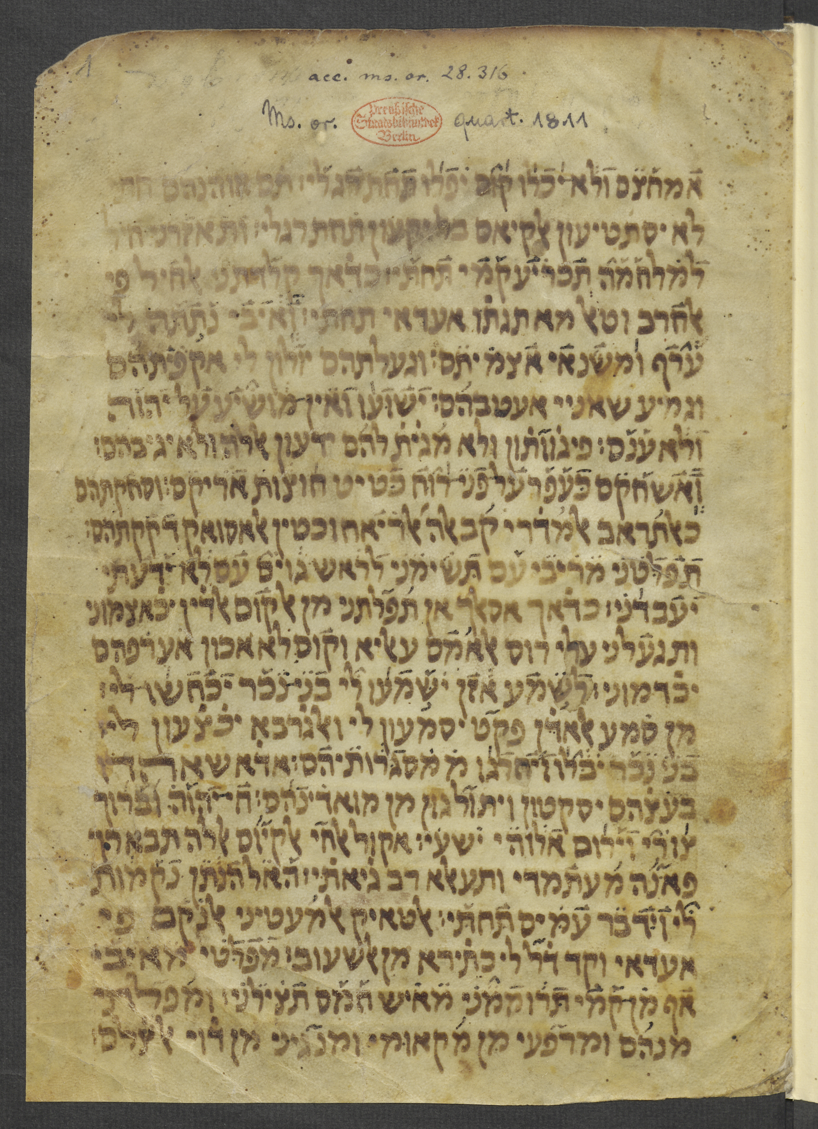 Image of item, e.g. a manuscript page
