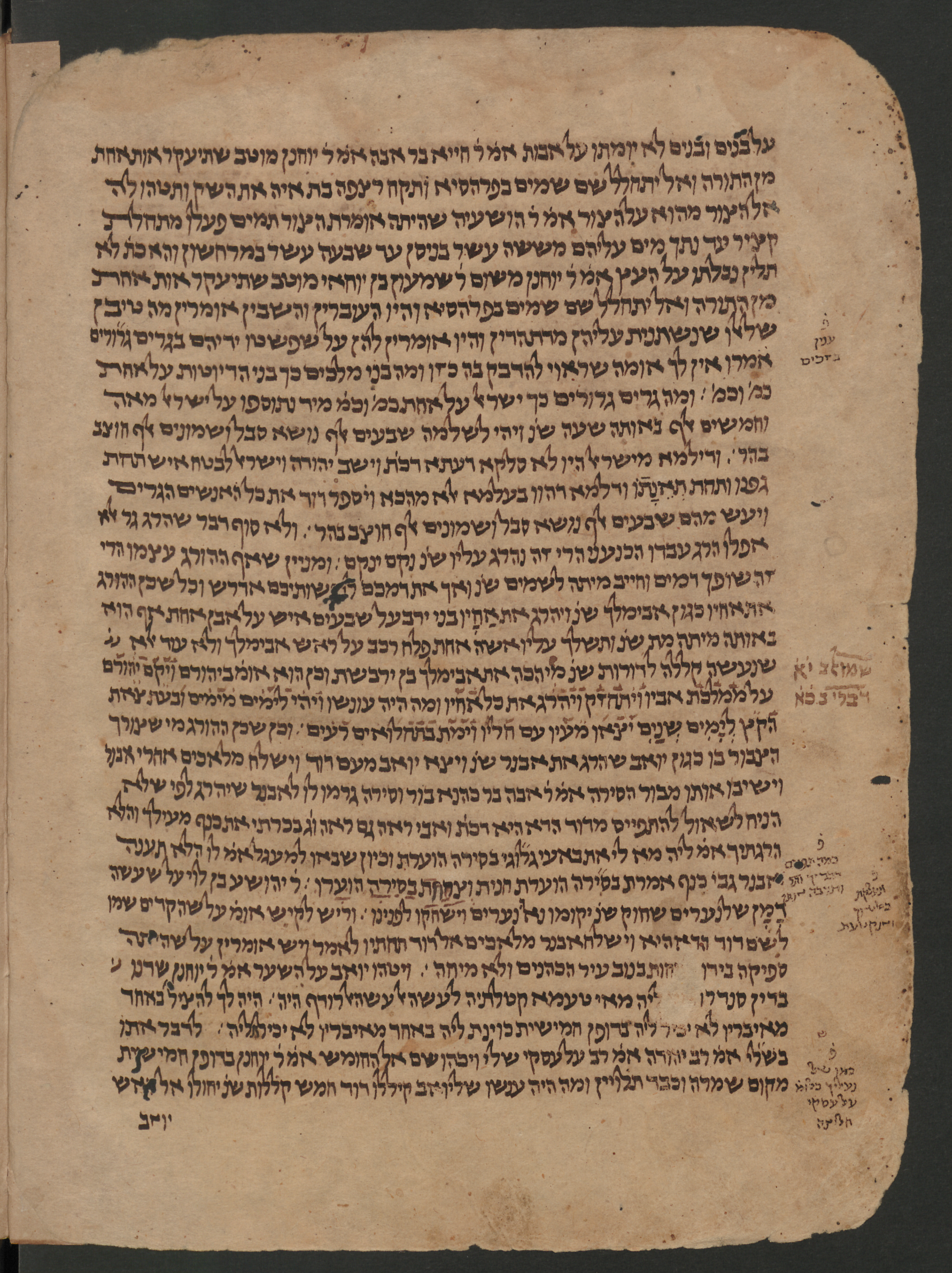 Image of item, e.g. a manuscript page