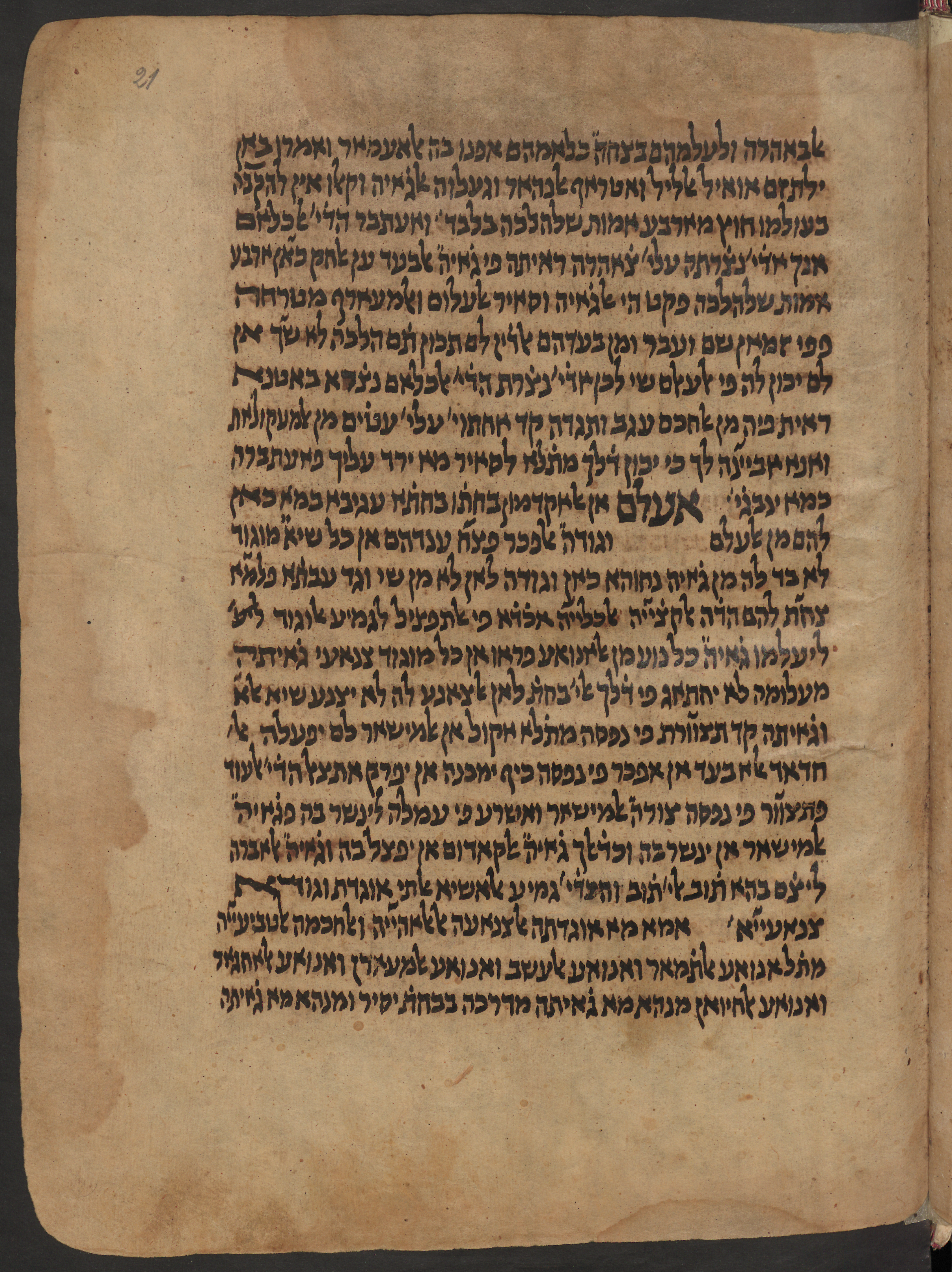 Image of item, e.g. a manuscript page