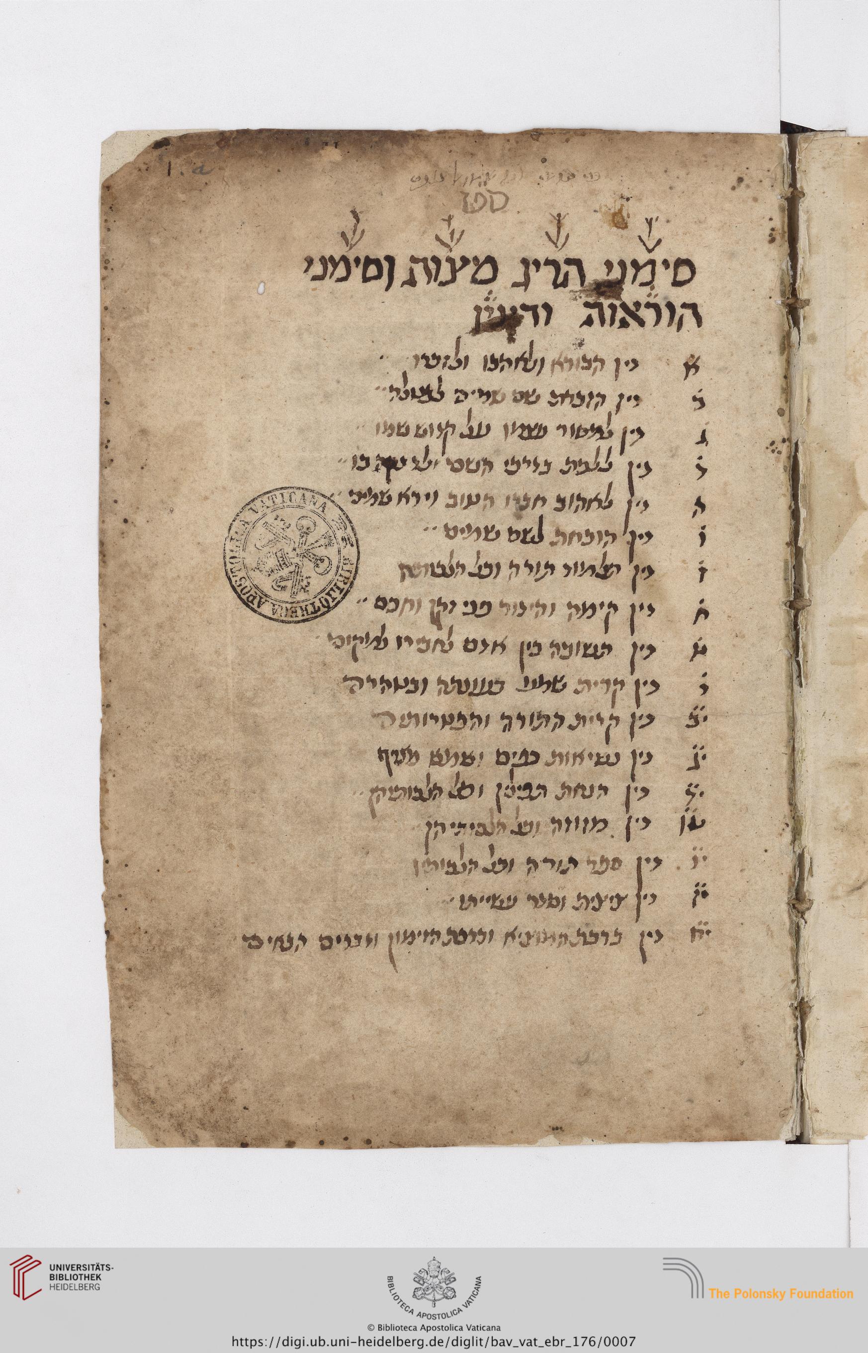 Image of item, e.g. a manuscript page