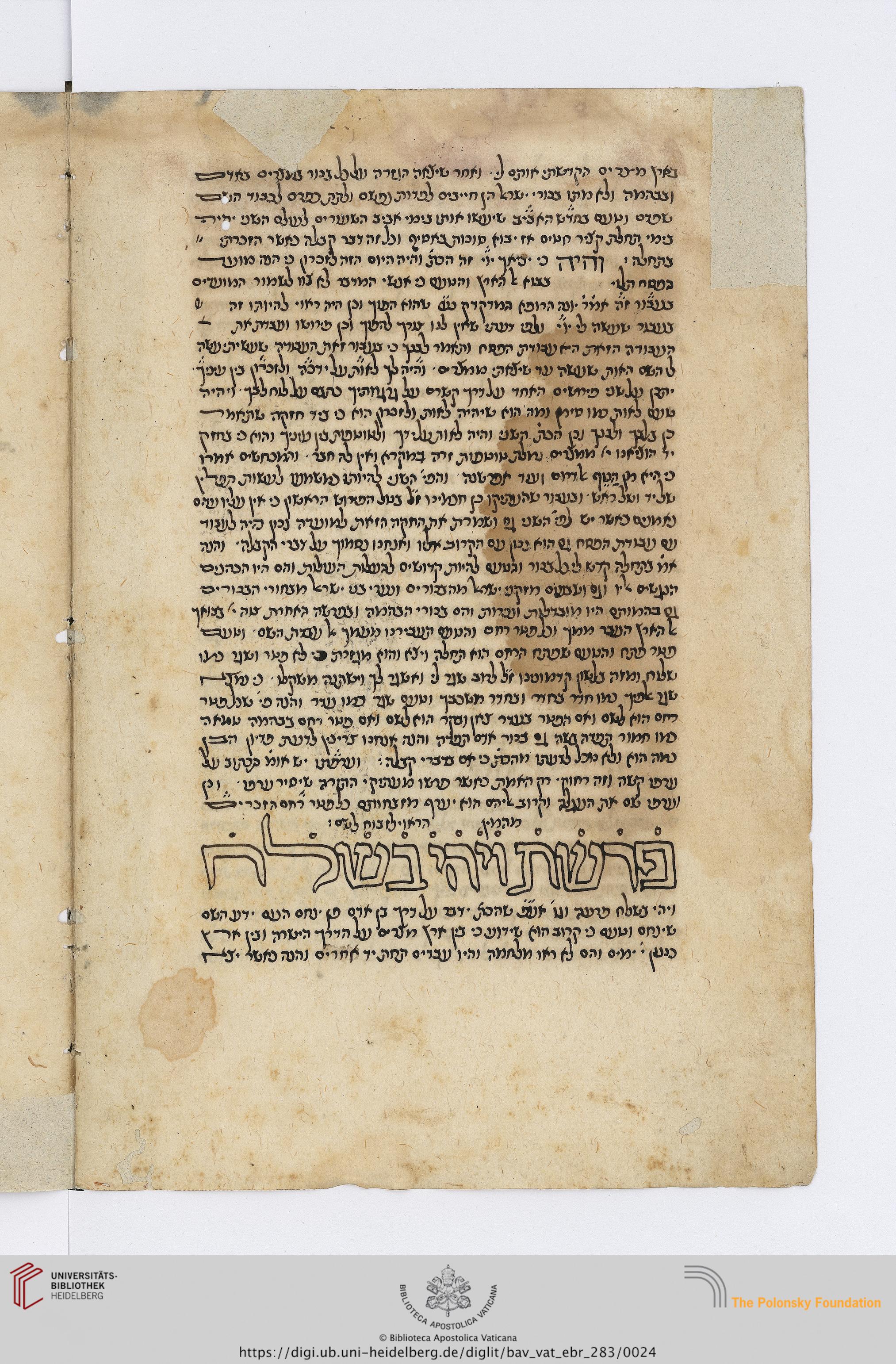 Image of item, e.g. a manuscript page