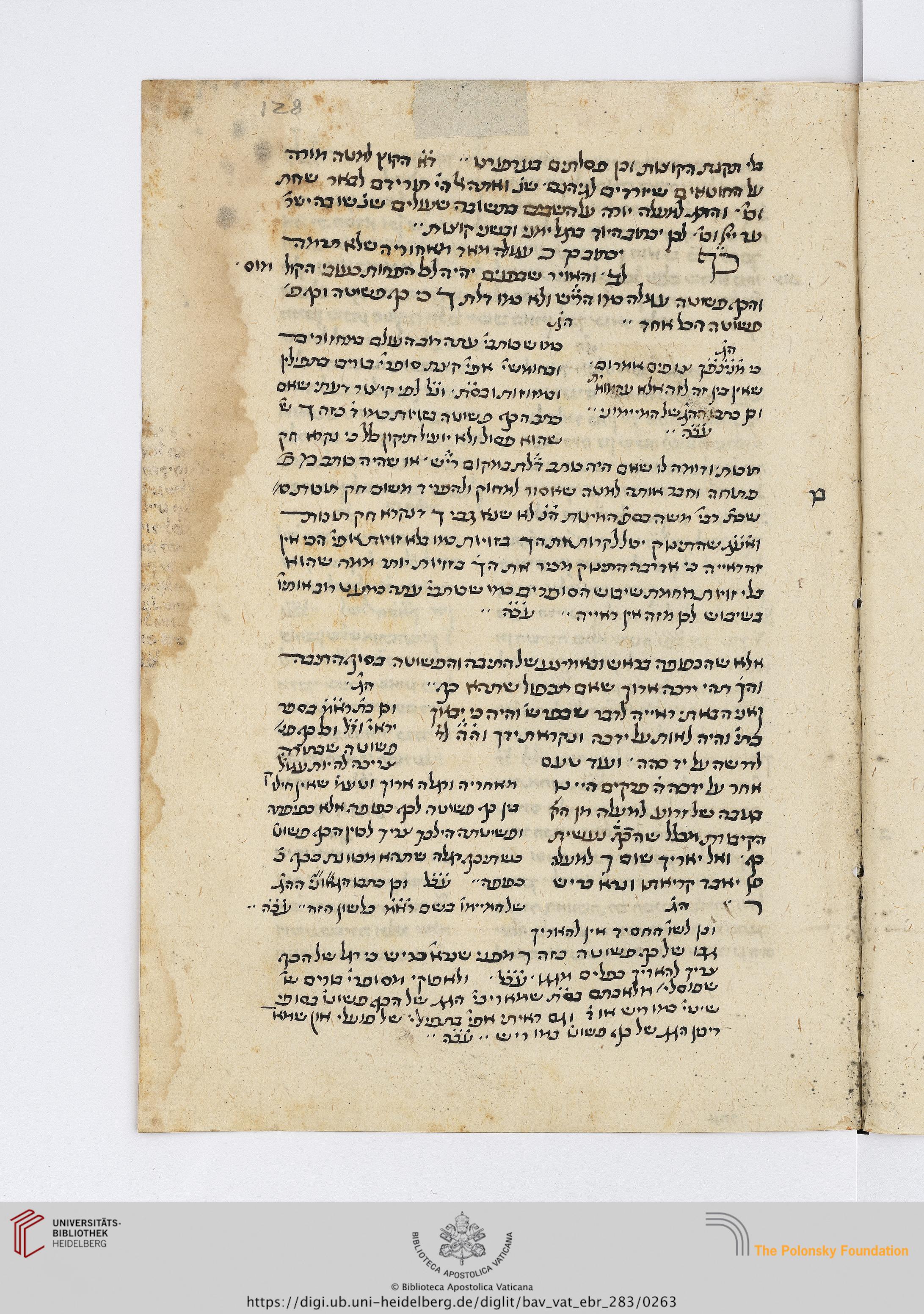 Image of item, e.g. a manuscript page
