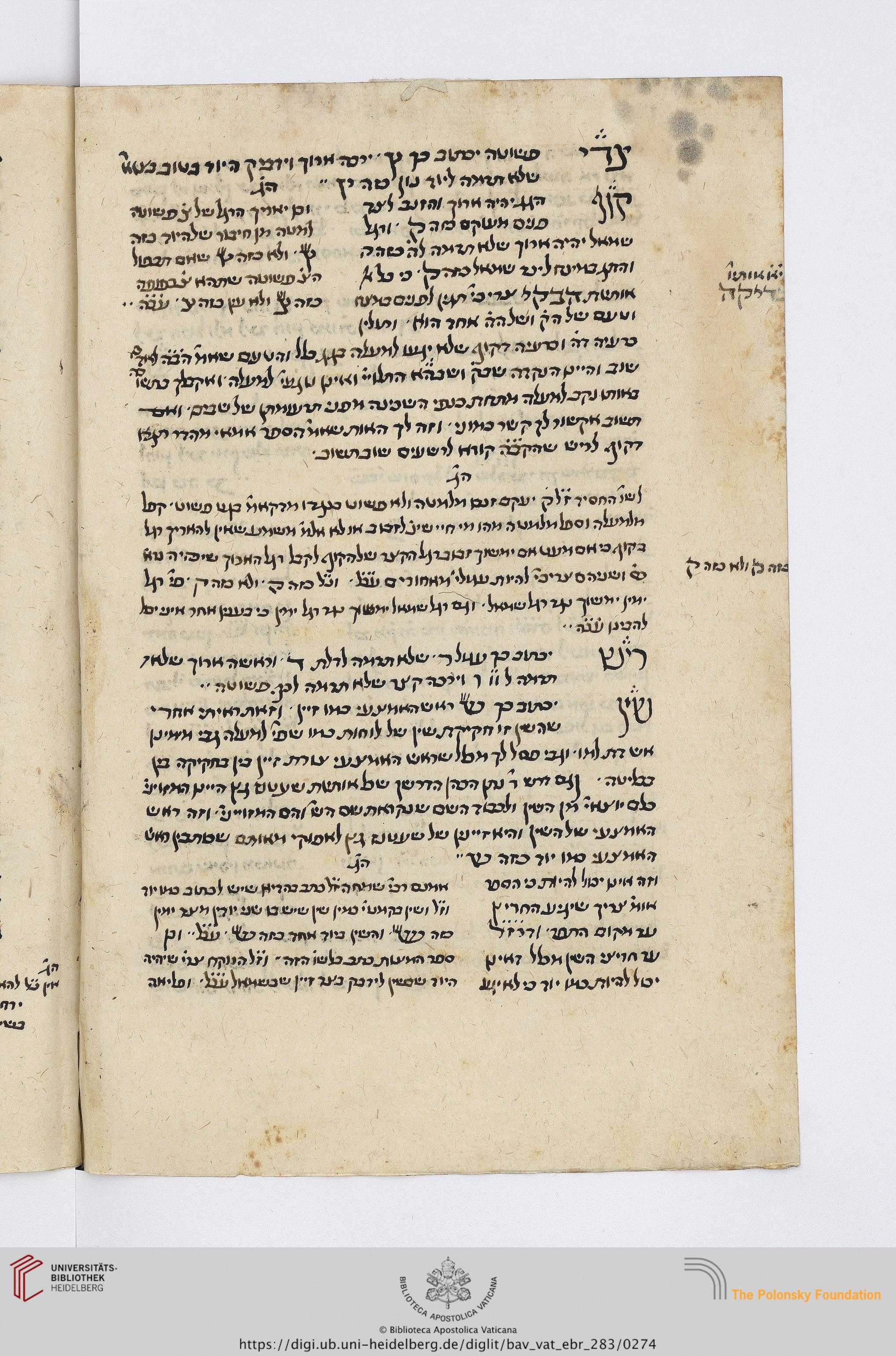 Image of item, e.g. a manuscript page