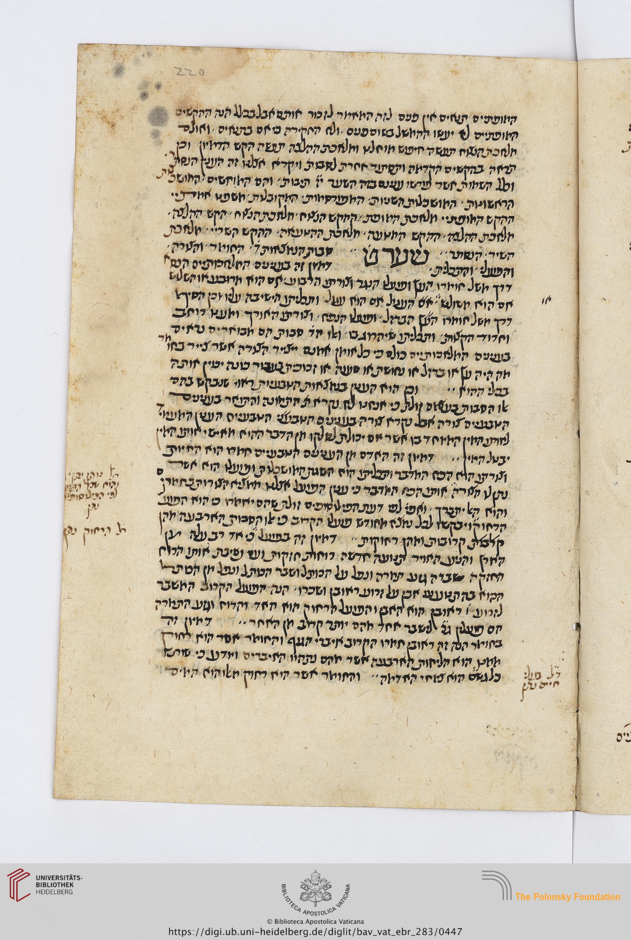 Image of item, e.g. a manuscript page