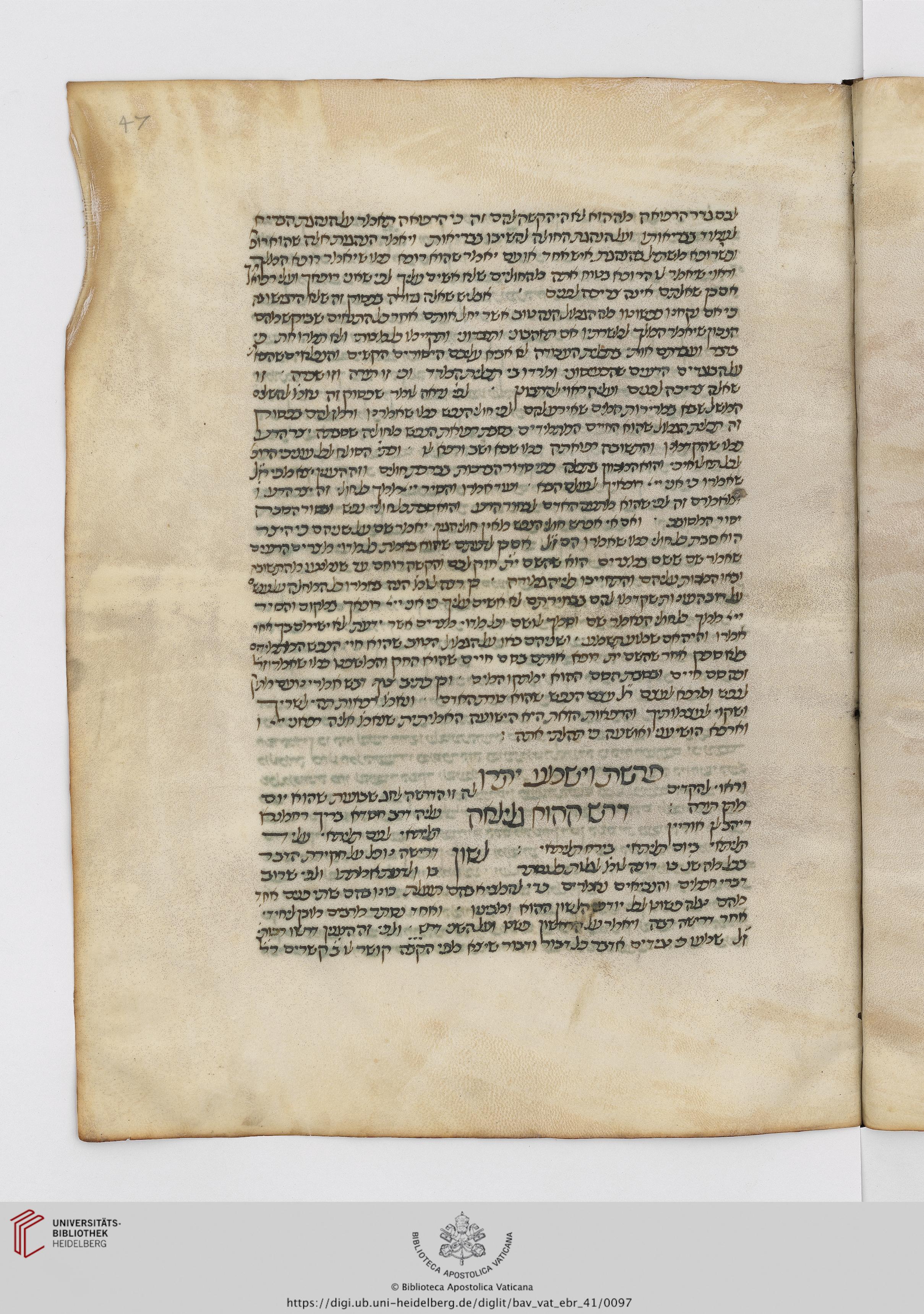 Image of item, e.g. a manuscript page