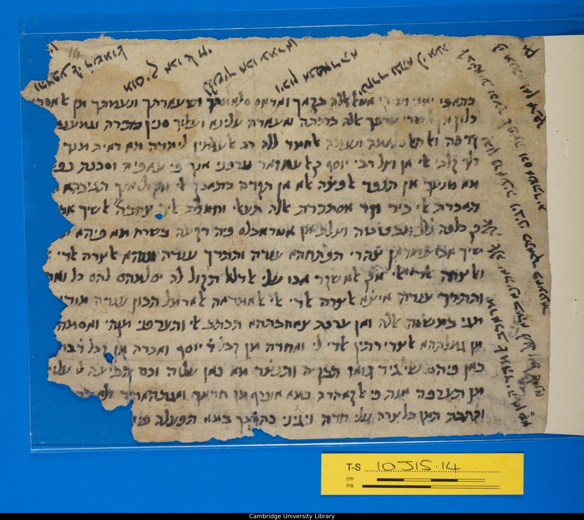 Image of item, e.g. a manuscript page